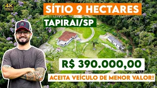 SÍTIO  9 Hectares, RICO EM AGUA R$390mil (OPORTUNIDADE)