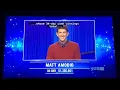 Jeopardy, intro - Matt Amodio DAY 35 (10/5/21)