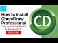 How to install ChemDraw Professional Software