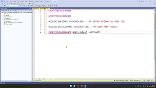 EncryptByPassPhrase And DecryptByPassPhrase in SQL Server