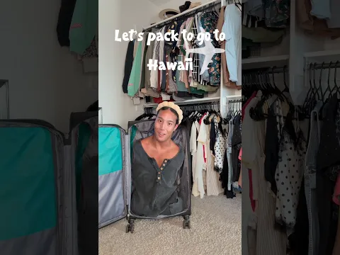 Let’s go to Hawaii #viral #fashion #packing #clothing #style #fyp #vacation #shorts