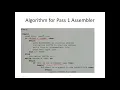 System Software and compilers Mod 1 - L6 Assembler Functions And Algorithms