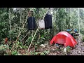 Download Lagu DIGUYUR HUJAN DERAS KETIKA MIKAT BURUNG DALAM HUTAN SUMATRA ! SEMALAMAN KEDINGINAN