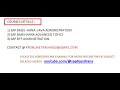SAP BASIS HANA-JAVA PORTAL ADVANCED COURSE TRAINING