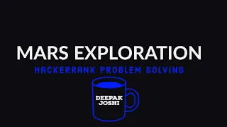 Mars Exploration HackerRank Problem Solving Solved Completely in HINDI DEEPAK JOSHI