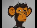I drew my NFT of the bored ape yacht club monkey