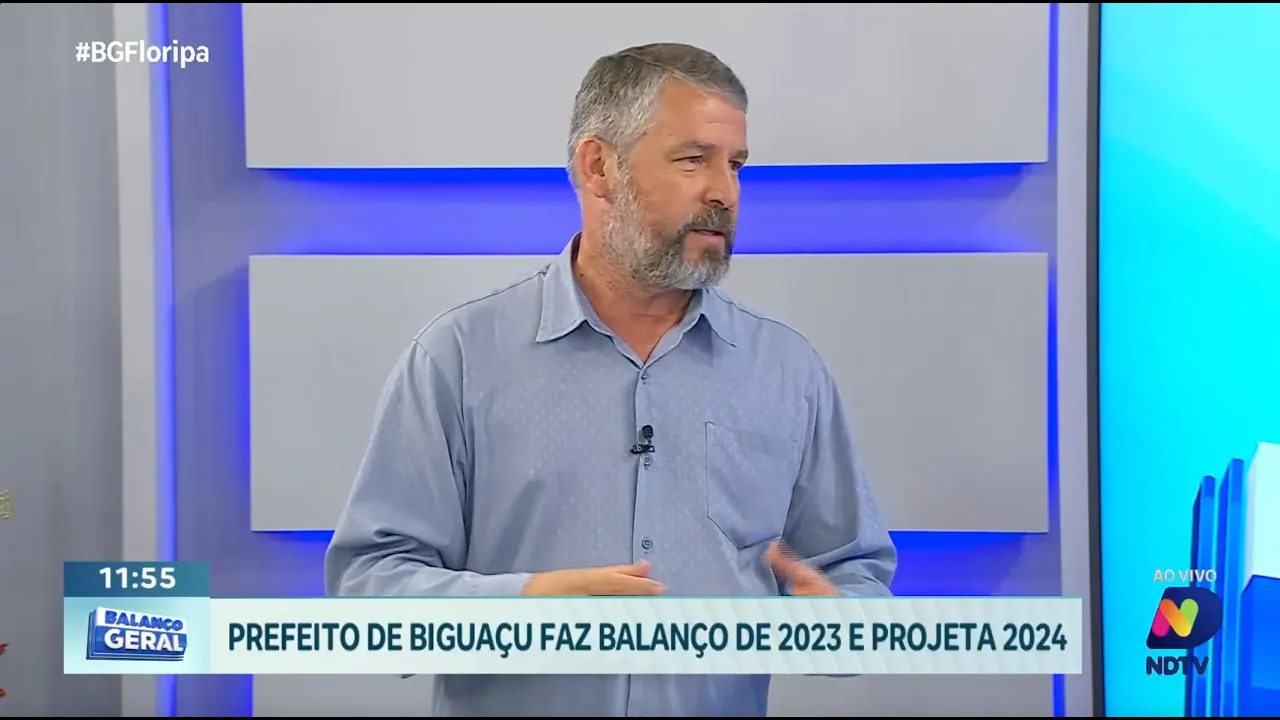 Biguaçu em foco: prefeito Salmir da Silva discute conquistas de 2023 e metas para 2024
