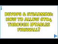 DevOps SysAdmins How to allow 6to4 through iptables firewall