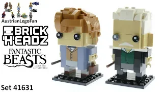 Lego Fantastic Beasts Brickheadz 41631 Newt Scamander &amp; Gellert Grindelwald - Lego Speed Build Revie
