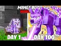 Download Lagu I Survived 100 Days as an AMETHYST WOLF in HARDCORE Minecraft