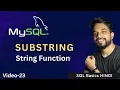 - 23 MySQL String Functions