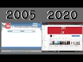 Evolution of YouTube 2005 - 2020