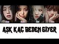 Download Lagu BLACKPINK - Aşk Kaç Beden Giyer Ai Cover (Color Coded Lyrics | Original By Hadise)