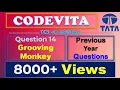 TCS Codevita Problem 14 Grooving Monkey Codevita Previous Year Questions With Solution