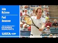 John McEnroe vs Paul Annacone Extended Highlights 1986 US Open Round 1