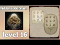 hidden code brain puzzle game level 16 gameplay