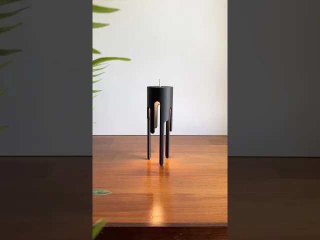 Wick, Desk lamp & Tealight candle holder. video thumbnail