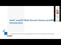Intel oneAPI libraries oneMKL oneDAL