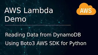 AWS 26 AWS Lambda demo with DynamoDB using Boto3 SDK