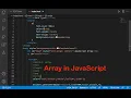Array-JavaScript Web Development tutorial-17 Beginner HTML JavaScript