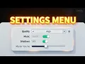 Unity Settings Menu Tutorial Graphics Sound Volume with Save System