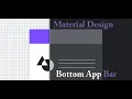 MATERIAL DESIGN Bottom-App Bar Component In Hindi - Build beautiful UI faster