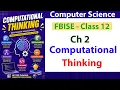 Computational Thinking Decomposition Pattern Recognition Abstraction Algorithm Design