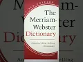 Lagu The Merriam Webster Dictionary