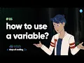 How to use variables Tekie Byte