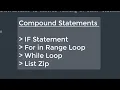 What are compound statements in Python