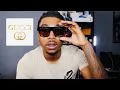 GUCCI SQUARE SUNGLASSES 55MM BROWN TRY ON REVIEW