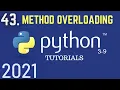 Python 3 9 Tutorials Method Overloading In Python Types Of Polymorphism Polymorphism