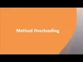 Method Overloading Java Programming V H N S N C Autonomous