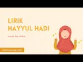 Download Lagu Lirik Hayyul Hadi | cover by Alma