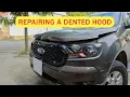 Download Lagu DIY Ford Ranger Hood Dent Repair: Before and After Transformation