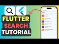 Flutter Search Bar TextField Tutorial - Search Filter Data In Flutter
