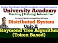 DS17 Distributed Mutual Exclusion Token based algorithms Raymond Tree Algorithm