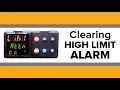 MANUALLY CLEARING LIMIT HIGH ALARM on EZ-Zone
