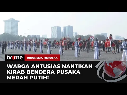 Persiapan Kirab dari Monas Menuju Istana Merdeka