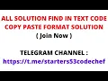 Starters 53 Codechef Solutions