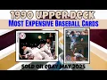 1990 Upper Deck Most Expensive eBay Sales Baseball Cards - May 2025