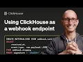Using ClickHouse as a GitHub webhook