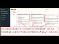 Fix error problem Undefined property di php
