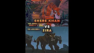 Shere Khan Vs Zira Wis Edit Disney Lionking Junglebook Whoisstrongest Shorts 
