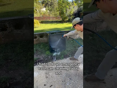 Emergency Trash Can Cleaning