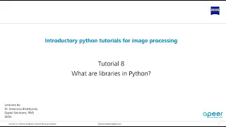 Tutorial 08 - What are libraries in python