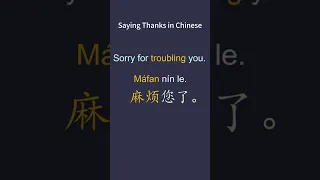 Learn Basic Chinese Daily Phrases For Beginners Saying Thanks In Chinese Learn Chinese In 1 Minute 