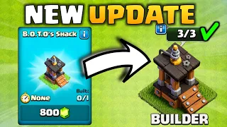 NEW B O T O s SHACK BUILDER EXPLAINED IN CLASH OF CLANS