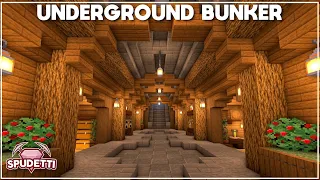 Minecraft How to Build an Underground Survival Bunker Tutorial 2021