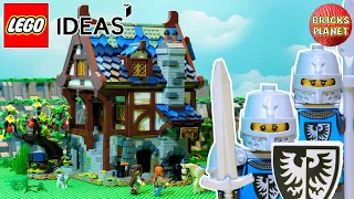 LEGO IDEAS 21325 Medieval Blacksmith Castle | Stop Motion Review 2021